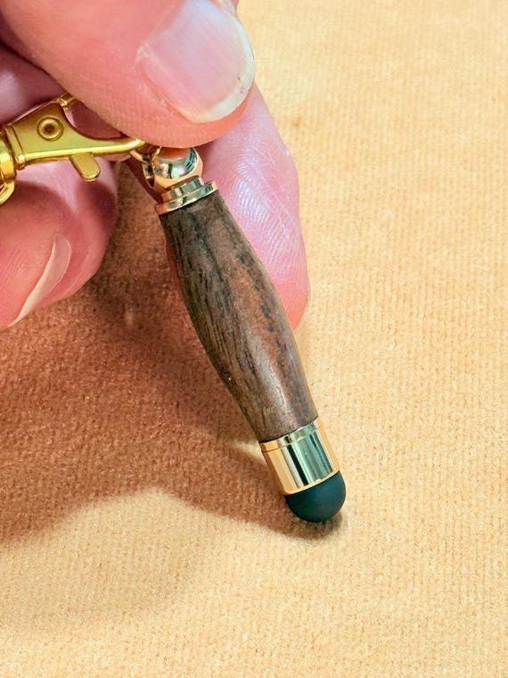 Mini Stylus with Neck Lanyard, Made for iPhone, iPad, Smartphone, touchscreen devices. Handmade by ASH Woodshops