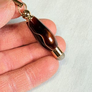 Handmade Mini Stylus Charm: Copper, Gold, and White Acrylic Tech Accessory
