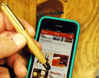 Great Gift smart phone stylus pen, touch pad pad stylus, wood stylus Handmade touchscreen stylus, Smartphone Accessories