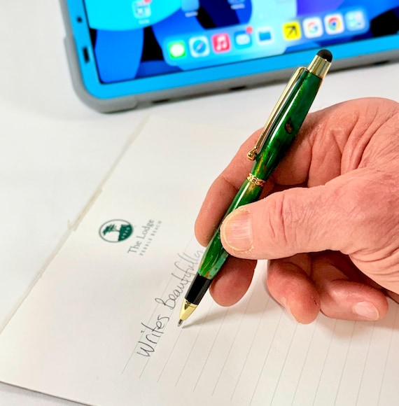 Stylus - Pen Combination Handmade Acrylic for Touchscreen Smart Phone, touch pad or any touch screen technology. A Tech Accessory Gift