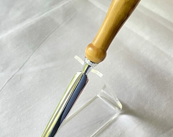 Handmade Letter Opener - Chrome Trim - Handcrafted By ASHWoodshops
