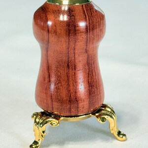 Seeglas-Kaleidoskop: Bubinga-Holz, 24k Gold-Linse, Küstendekor