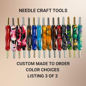 Handmade Acrylic Seam Ripper & Stiletto or Needle Threader: Custom Color Sewing Tool