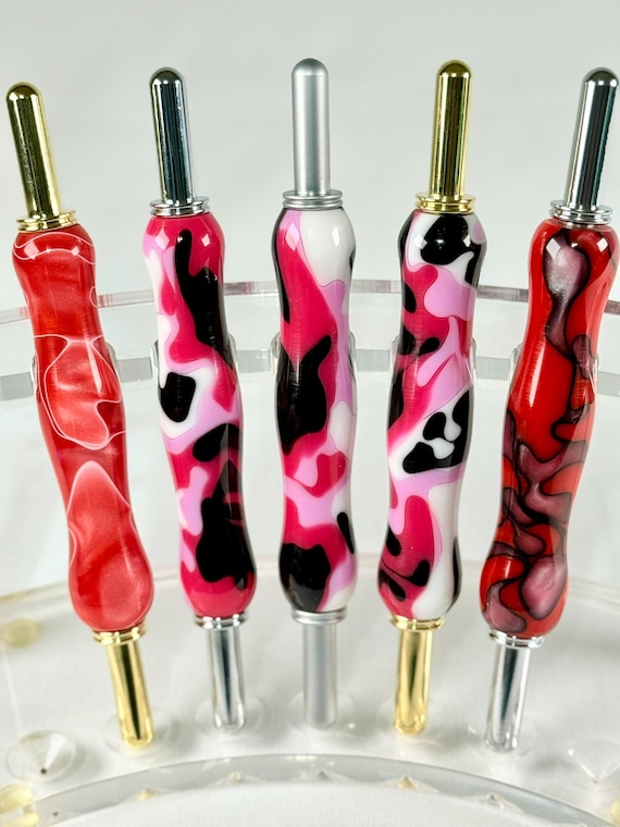 Seam Ripper and Stiletto Combo – Handmade Sewing Tool – Red & Pink Custom Colors – Personalized Quilter Gift - Ready to Ship