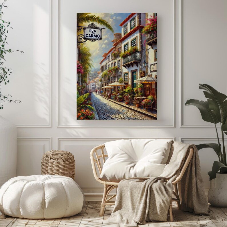 Funchal Madeira Print: Rua Do Carmo Travel Poster image 4