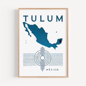 Arte murale di Tulum, stampa di Tulum, arte del Messico, regalo del Messico, stampa di viaggio, arredamento per la casa, regalo di inaugurazione della casa, arte murale del college