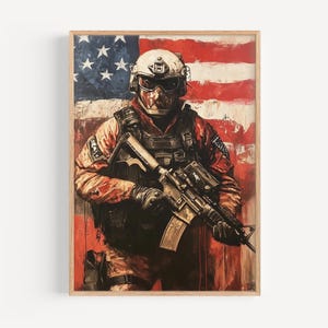 アメリカ陸軍抽象画 USA ウォールアート 愛国的なアメリカポスター アメリカ独立 ホームデコレーション