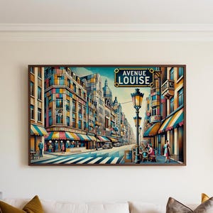 Ave Louise Wall Art, Avenue Louise Print, Brussels Art, Belgium Gift, Travel Print, Travel Poster, Housewarming Gift, Belgium Art Souvenir