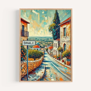 Dhali Cyprus Art Print: Vibrant Travel Poster