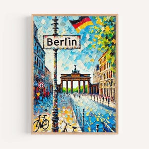 Berlin Art Print Berlin Wall Artwork Germany City Travel Poster European Wall Decor Housewarming Gift