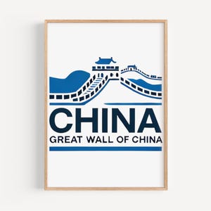 China Great Wall Wall Art Print – Travel Decor, China Gift, Home & Housewarming Wall Artwork