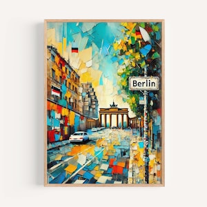 Berlin Art Berlin Wall Print Travel Poster Germany Gift European Artwork Housewarming Decor