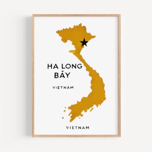 Ha Long Bay Wandkunst, Ha Long Bay Druck, Vietnam Kunst, Vietnam Geschenk, Reisedruck, Wohnkultur, Einweihungsgeschenk, Wandkunst