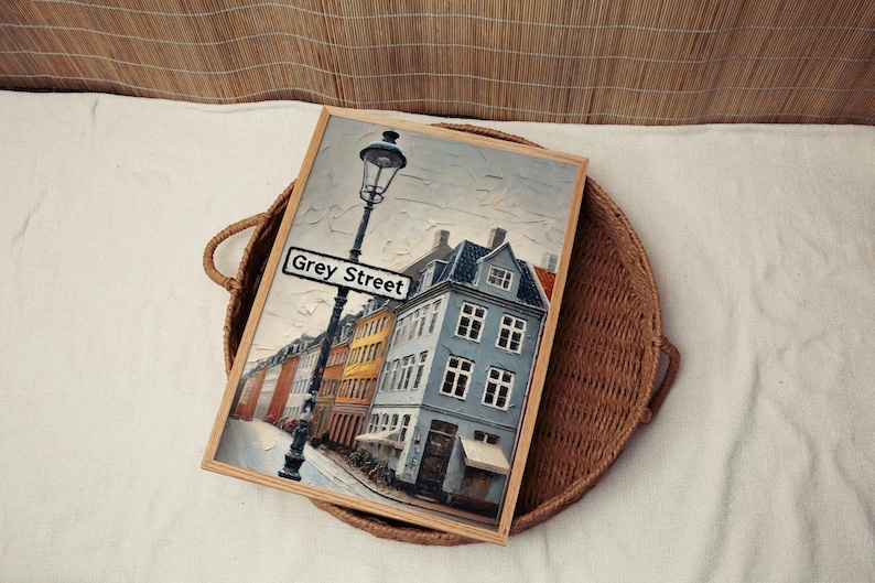 Newcastle Grey Street Print – UK Cityscape Travel Poster image 3