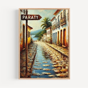Paraty Wall Art, Paraty  Print, Rio de Janeiro Art, Rio de Janeiro Gift, Travel Print, Travel Poster, Housewarming Gift, Brazil Art, Decor