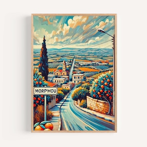 Morphou Cyprus Art Print: European Travel Poster