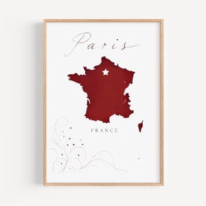 Paris Wandkunst, Paris Druck, Frankreich Kunst, Frankreich Geschenk, Reisedruck, Wohnkultur, Einweihungsgeschenk, Wandkunstwerk