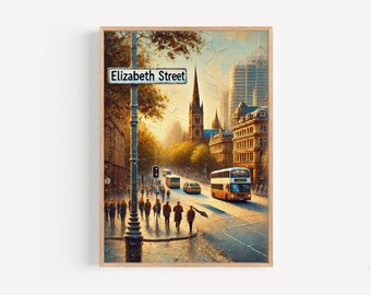 Elizabeth Street Sydney Print: Australia Travel Art