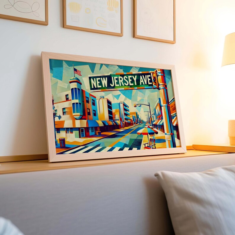 New Jersey Avenue Art Print: Wildwood Travel Poster image 2