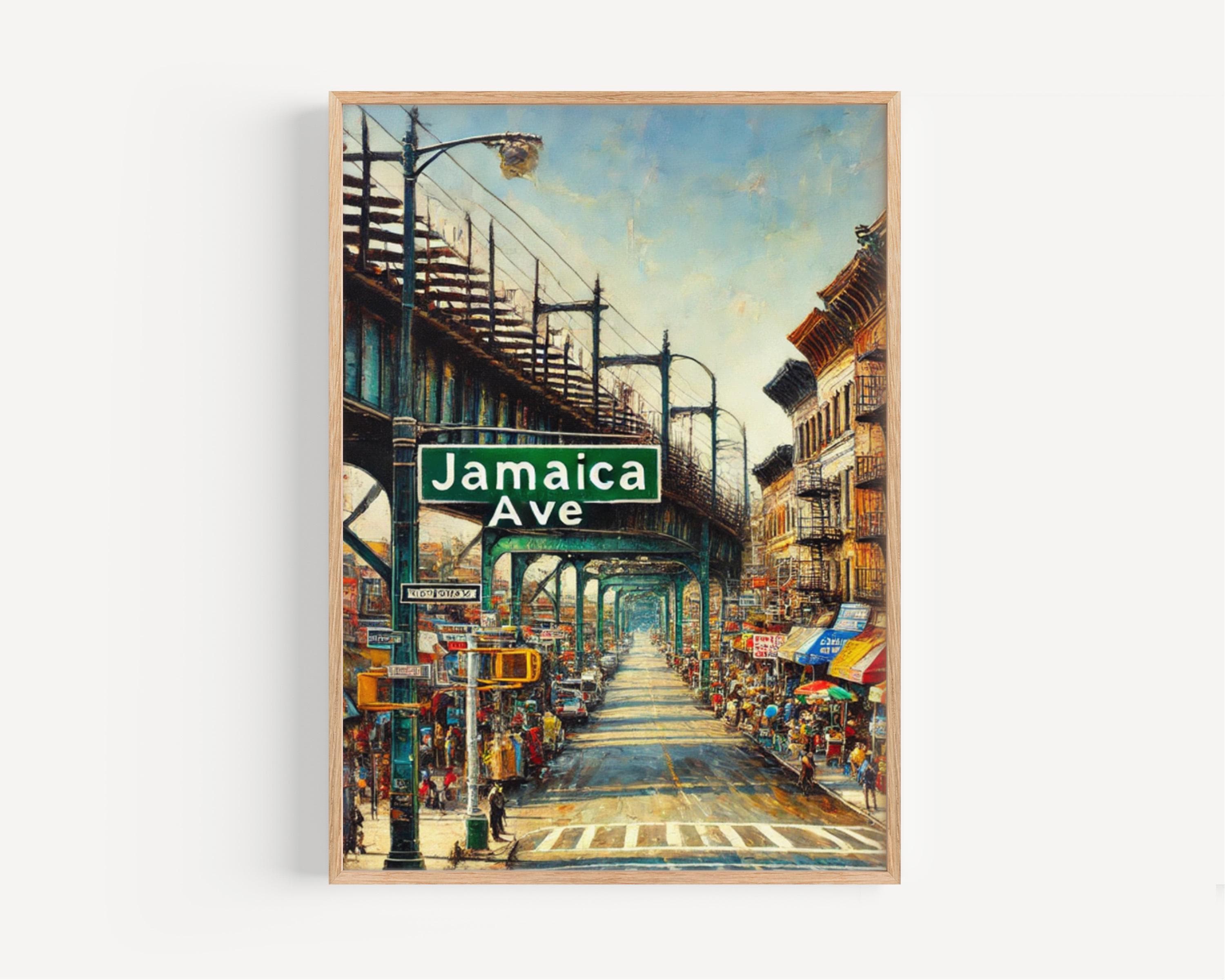 Jamaica Avenue Print: Queens, NYC Street Sign Art - Etsy