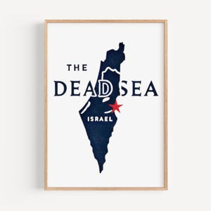 Totes Meer Wand Kunst, Totes Meer Druck, Israel Kunst, Israel Geschenk, Reise Dekor, Home Decor, Housewarming Geschenk, Wand Kunstwerk