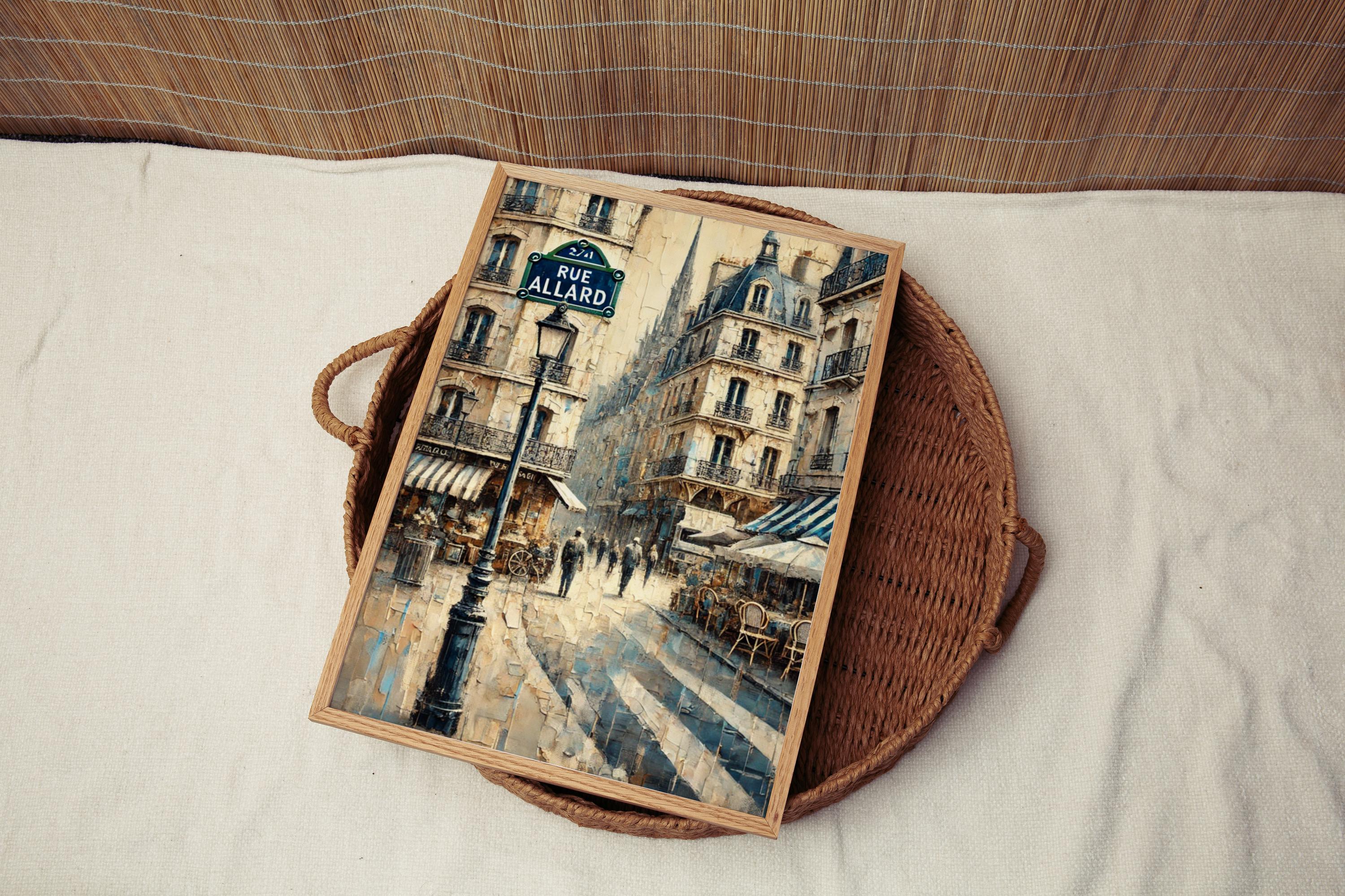 Rue Allard France Print: European Travel Poster, French Cityscape