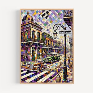 Louisiana Wall Art New Orleans Print Travel Poster USA Gift Louisiana Decor Housewarming Gift Louisiana Travel Art