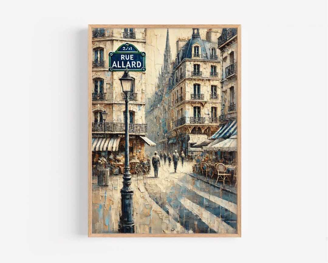 Rue Allard France Print: European Travel Poster, French Cityscape