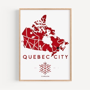 Québec (Stadt) Wandkunst, Québec (Stadt) Wandkunst, Kanada Kunst, Kanada Geschenk, Reisedruck, Wohnkultur, Einweihungsgeschenk, College Wandkunst