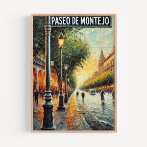 Arte de parede Paseo de Montejo, impressão Paseo de Montejo, arte de Mérida, presente do México, impressão de viagem, pôster de viagem, presente de inauguração de casa, arte do México