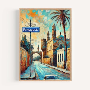 Famagusta Cyprus Art Print: Europe Travel Poster
