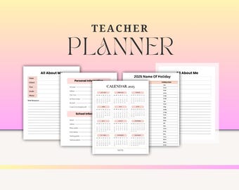 Modèle d'agenda pour l'enseignant : gestion de la classe (téléchargement numérique)