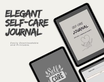 Elegant Self-Care Journal: Daily Reflection Prompts (US Letter PDF)