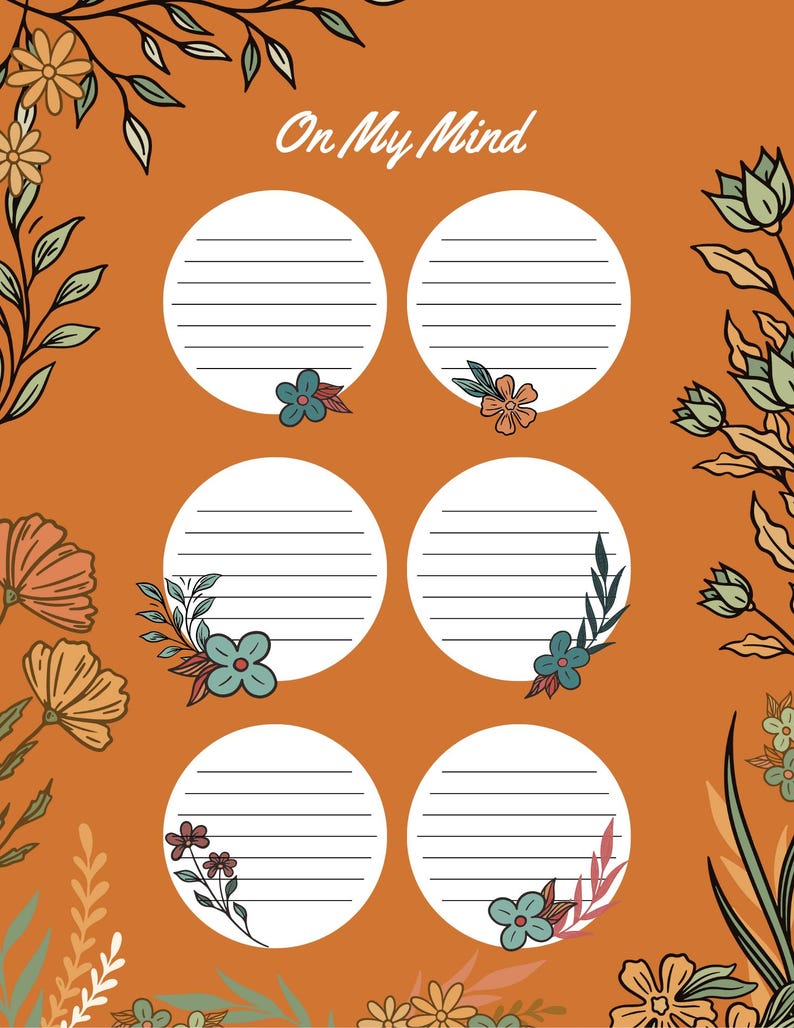 Floral Bullet Journal Printable – Weekly & Monthly Planner (PDF) - Etsy