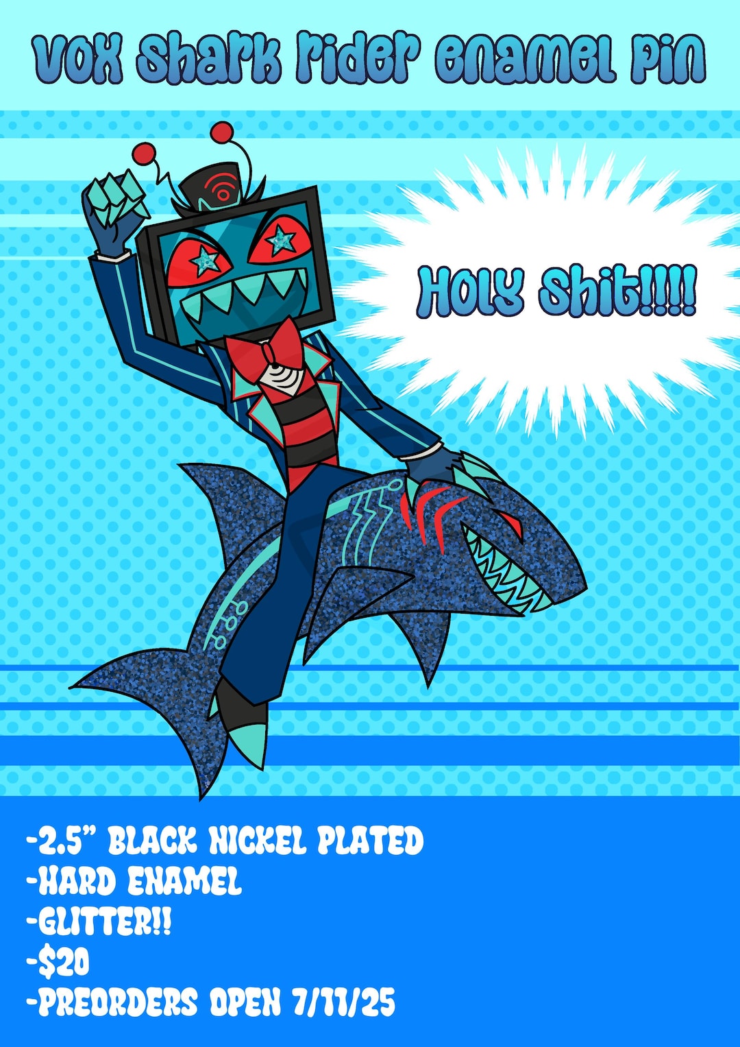 ハズビンホテル ヴォックス シャークピン 在庫あり - Etsy 日本