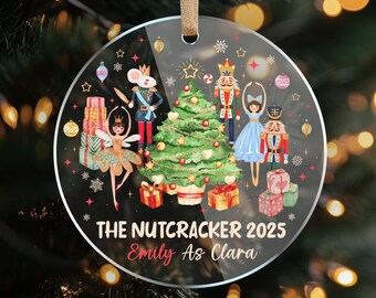 Personalized Nutcracker Christmas Ornament, Nutcracker Ballet Sugar Fairy Clara Ornament, Kids Xmas Gifts