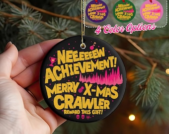 Dungeon Crawler Carl Ornament, New Achievement Xmas Gift For Crawler, This Is An Outrage, Book Lover Christmas Gifts