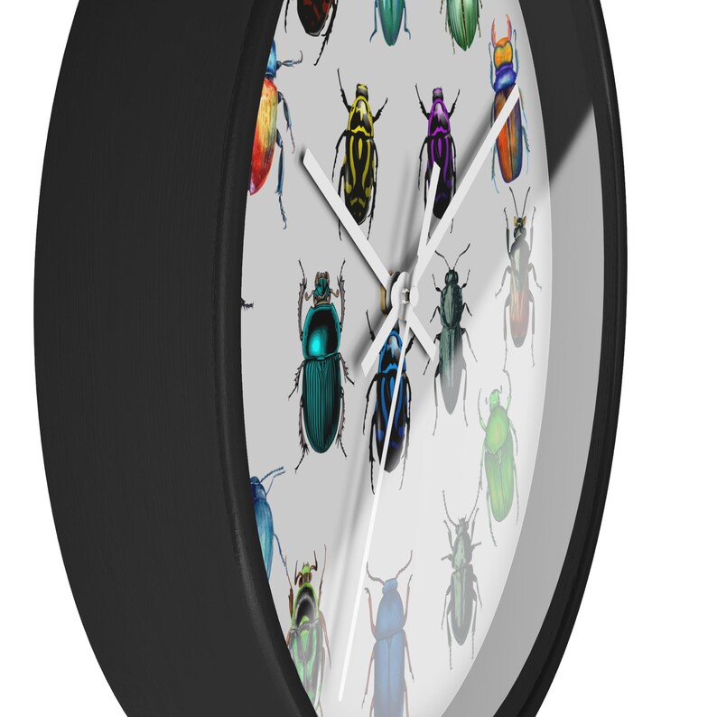Stick Insect Clock Colorful Beetles Wall Clock, Entomology Insect Decor, Unique Bug Clock ...