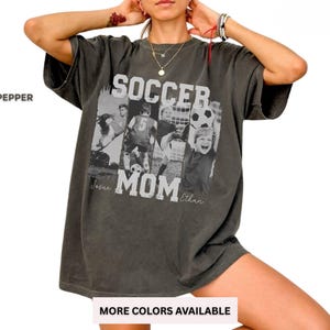Soccer Mom Shirt Personalized, Custom Photo Soccer Mom Tee, Sports Mom Gift, Football Mom Shirt, Team Mom Gift