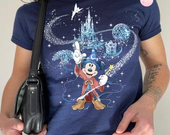 Disney Fantasia Baby Tee Crop Tank, Fantasia Sorcerer Mickey Wizard Disney Castle Shirt, Disney Girl Trip, Fantasmic Some Imagination Huh