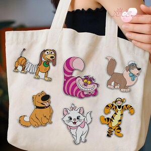 Patch brodé chien chat Disney, broderie les aristochats Marie chat du Cheshire chien écusson thermocollant, écusson papa maman chat pour sac chapeau chemise
