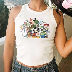 Disney Toy Story Crop Tank, Mickey Buzz Lightyear Woody Toy Story Baby Tee Crop Top, Disney Girl Trip Shirt, You&#39;ve got a friend in me Tee