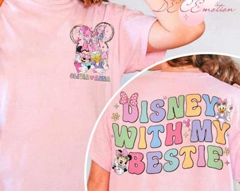Two-sided Minnie Daisy Disney Besties Shirt, Minnie Mouse Daisy Duck Disney With My Bestie, Best Friends Magic Kingdom, Disney Girl Trip Tee