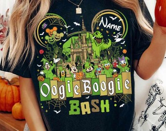 Personalized The Nightmare Before Christmas Disney Oogie Boogie Bash Shirt, Jack Skellington Mickey and Friends Cosplay Oogie Boogie Man Tee