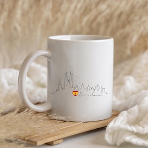 Spain Mug - Barcelona Gift, Spain Souvenir, Bacerlona Mug, Gift for Architecture Lovers, Valentine&#39;s Gift - Ceramic Mug