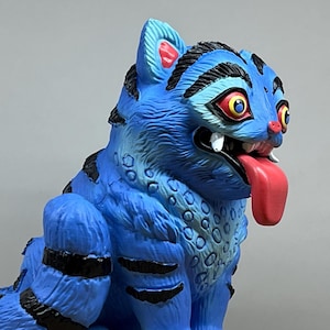 KPop Demon Hunter Derpy Tiger Statue | 3D Printed Fan Art Statue (6” Hand-Painted) | Handmade KDH Derpy Tiger Statue | KDH Gift | DerpyTiger