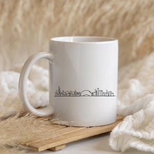 Chicago City Mug – City Skyline Coffee Cup, Architecture Gift, Chicago Gift, Urban Travel Mug, Gift for City Lover – Ceramic Cup, Coffee Cup