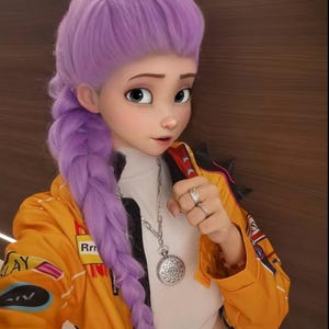 Rumi-Inspired Wig, KPop Demon Hunters Dragon Braid / Dutch Braid, Rumi Cosplay Wig & Halloween Costume, KDH Cosplay Costume, Rumi Cosplay