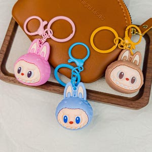 Magical Labubu Keychain Set | Adorable Bag Charms | Kawaii Labubu Accessories | Cute Rabbit Decor | Gift for Labubu Lovers | Labubu Gifts