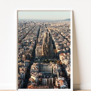 Sagrada Familia Art Print: Barcelona Skyline Photography